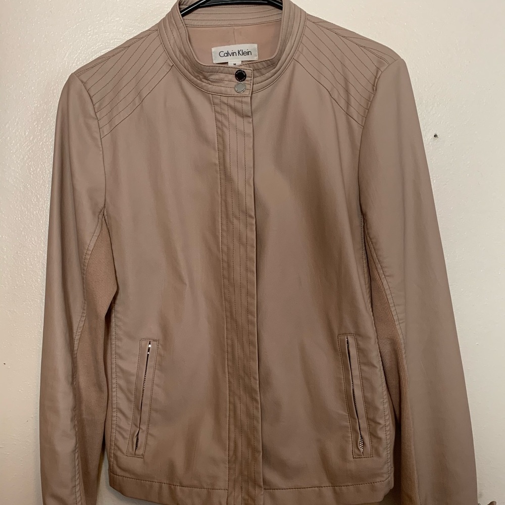 Calvin Klein vegan leather jacket